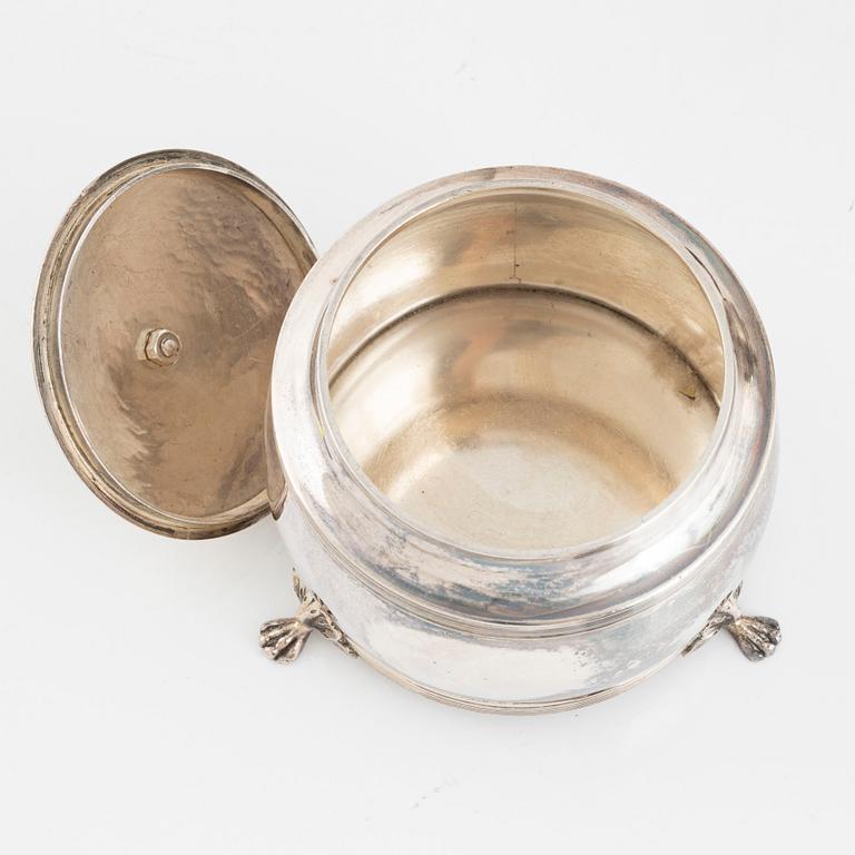 A Swedish sterling silver coffee service, 3 pieces, mark of Wiwen Nilsson, 1947.