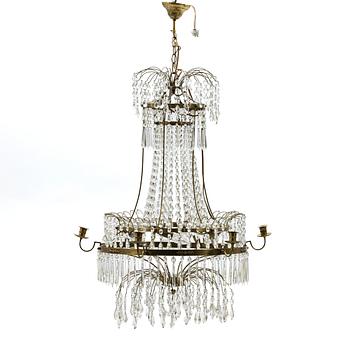 Chandelier, Gustavian style, latter half of the 19th century.