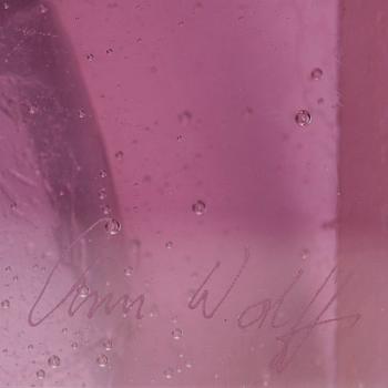 Ann Wolff, "Köln Paar", a cast glass sculpture, early 2000's.