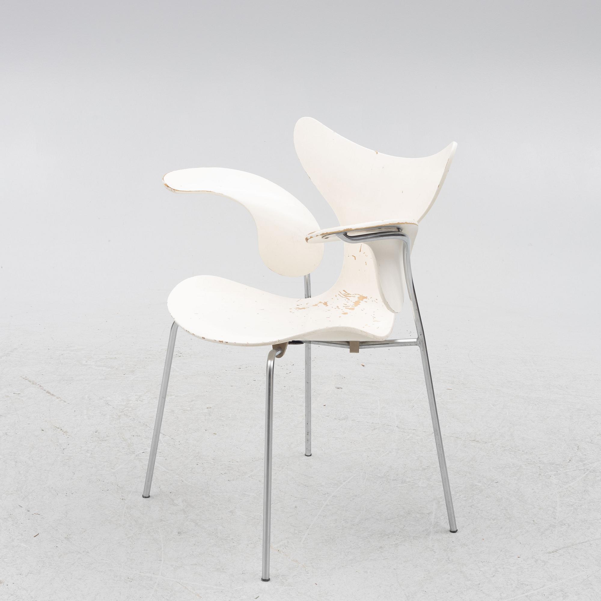 Arne Jacobsen, a chair, 'The Lily', Fritz Hansen, Denmark, second half of the 20th Century.