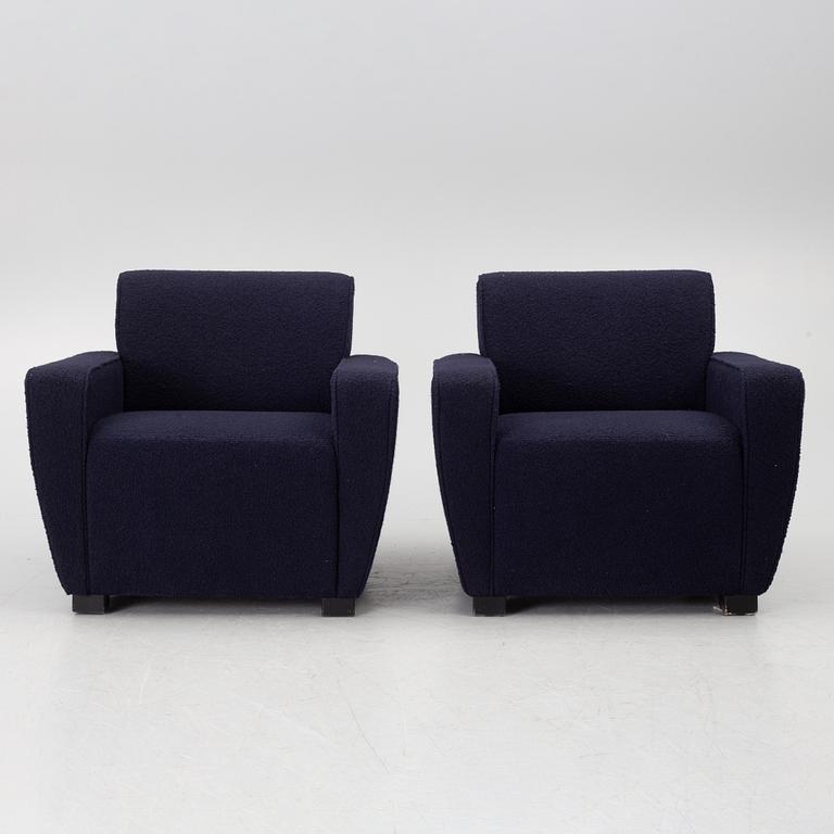 Fredrik Carlström, a pair of "Josefina" armchairs, Austere.