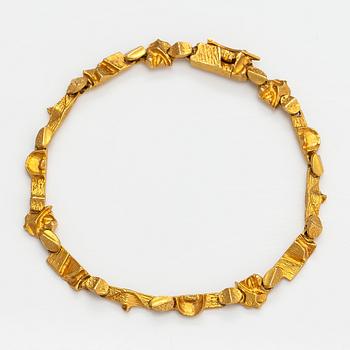 Björn Weckström, Armband "Tenochtitlan", 14K guld. Lapponia 1990.