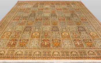 A carpet Silke Kashmir, sk 24X24, ca 372 x 272 cm.