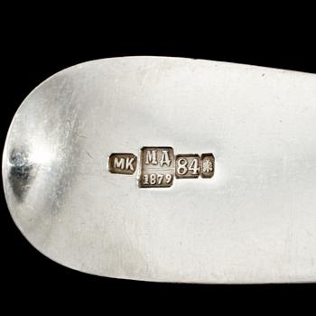 MATGAFFLAR,  12 st, silver, Mathias Kilpeläinen,  St Petersburg, Ryssland, 1879. Vikt 840 g.