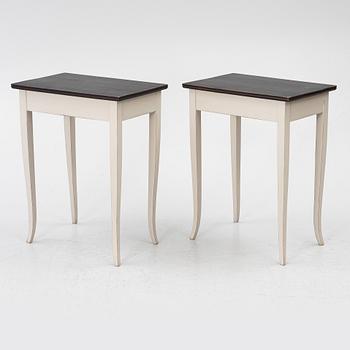 A pair of side tables, early 20th Century.