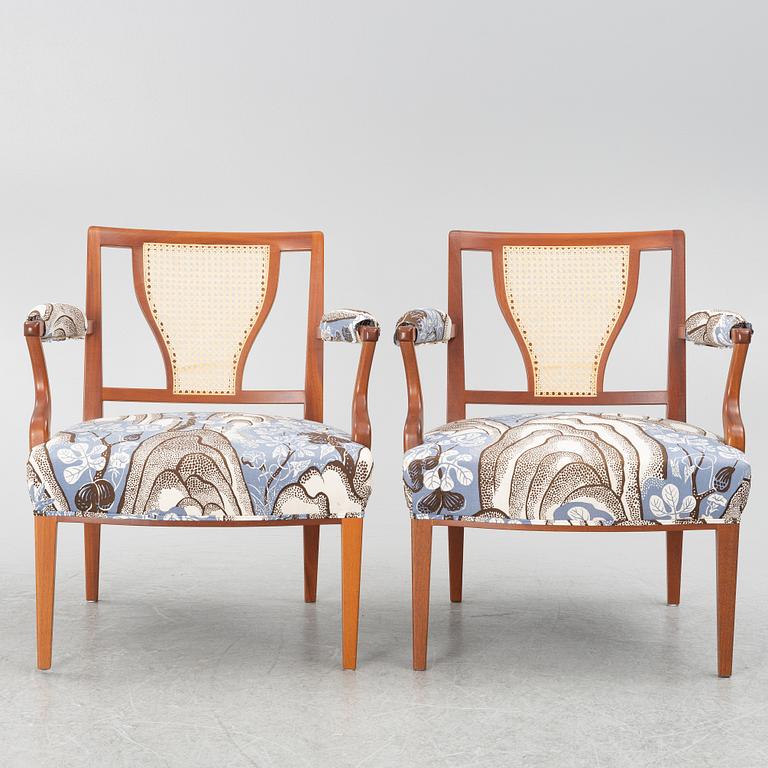 Josef Frank, armchairs, a pair, model 969, Svenskt Tenn.