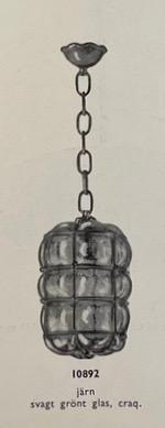 Harald Notini, a ceiling lamp model 10892, Arvid Böhlmarks Lampfabrik, Stockholm, 1930s.