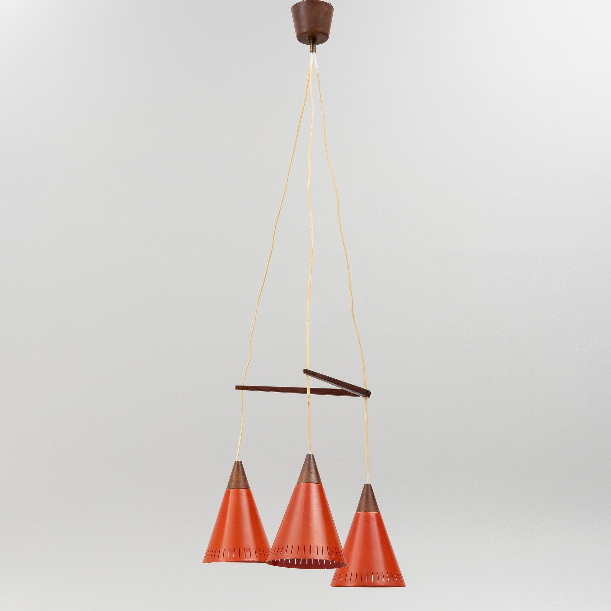 Ceiling lamp, mid-20th century.