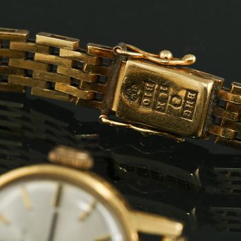 ARMBANDSUR, dam, 18 k guld, Movado, total vikt ca 30 g.