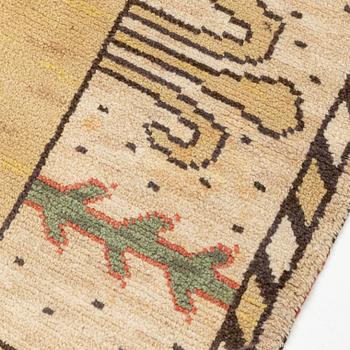 Märta Måås-Fjetterström, matta,  "Vadstena", flossa, ca 257,5 x 209 cm, signerad MMF.