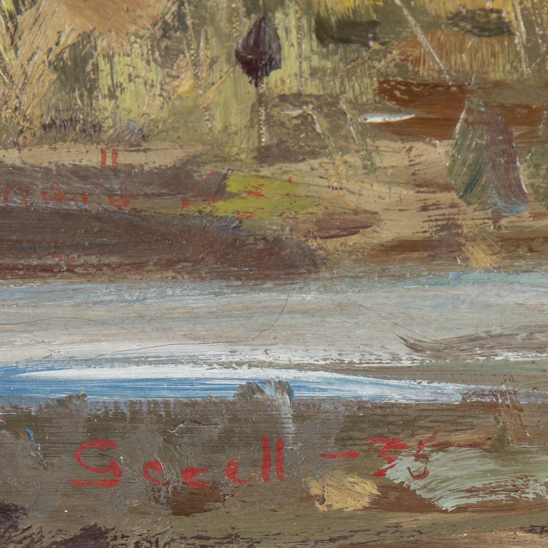 GRETA GERELL, oil on canvas, signed and dated -35.