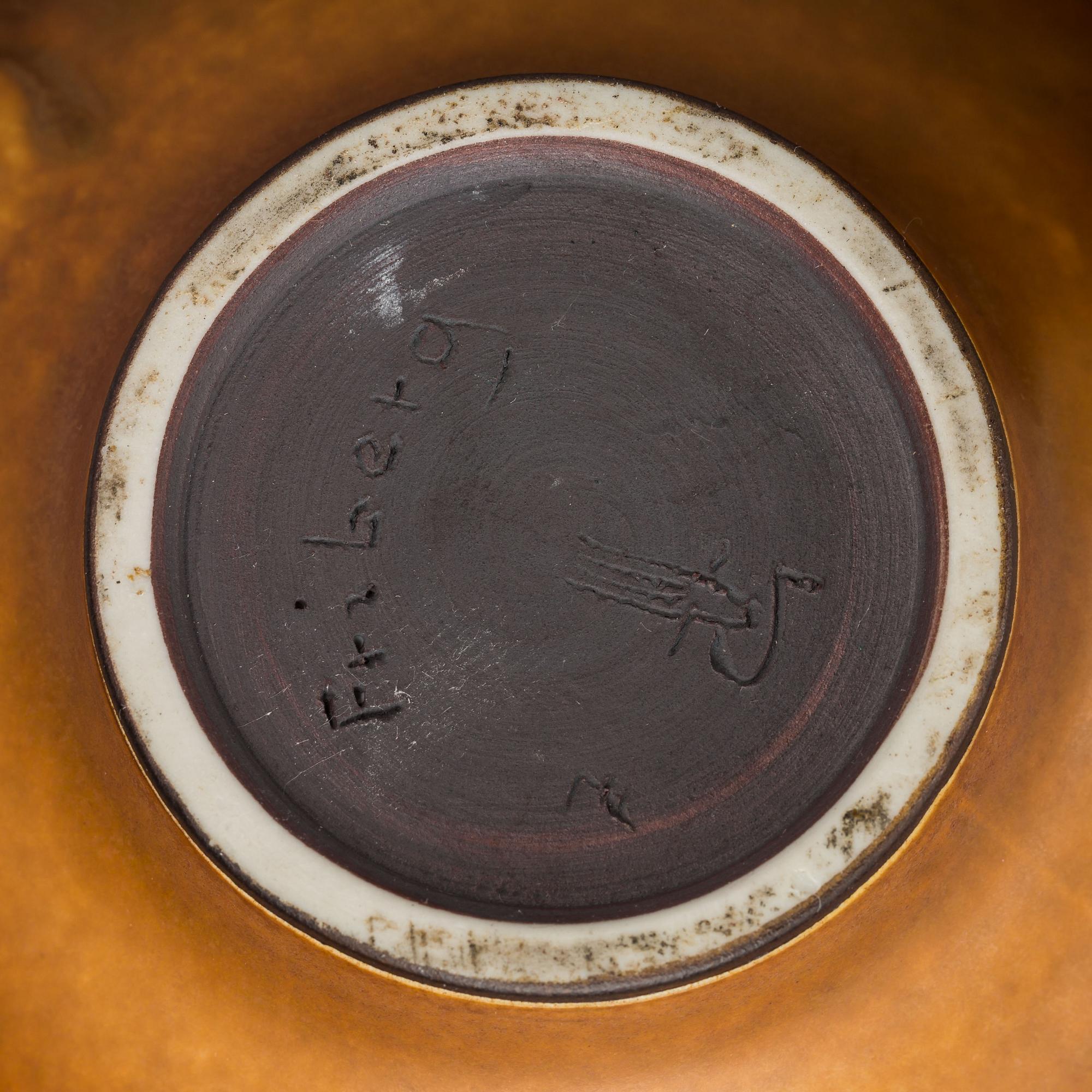 TEKANNA, stengods, Berndt Friberg, Gustavsbergs studio, signerad.