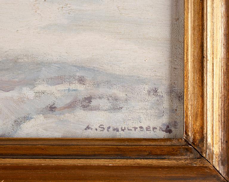 ANSHELM SCHULTZBERG, olja på duk, sign.