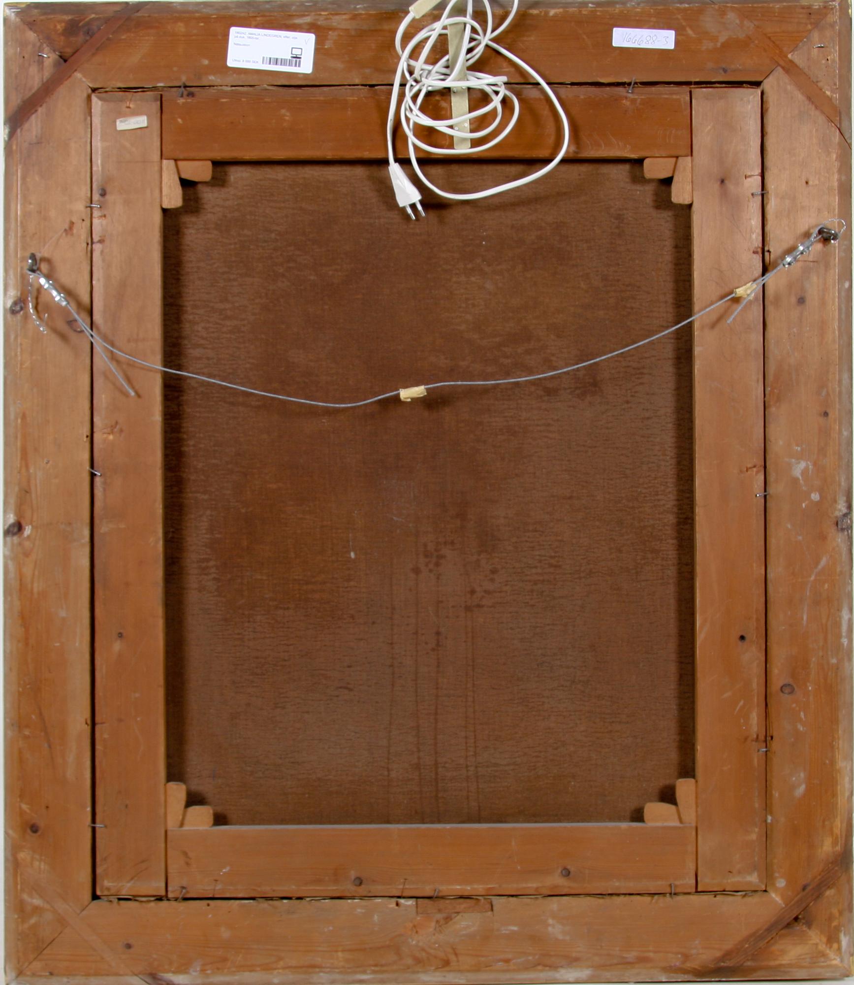 AMALIA LINDEGREN, efter, olja på duk. 1800-tal.