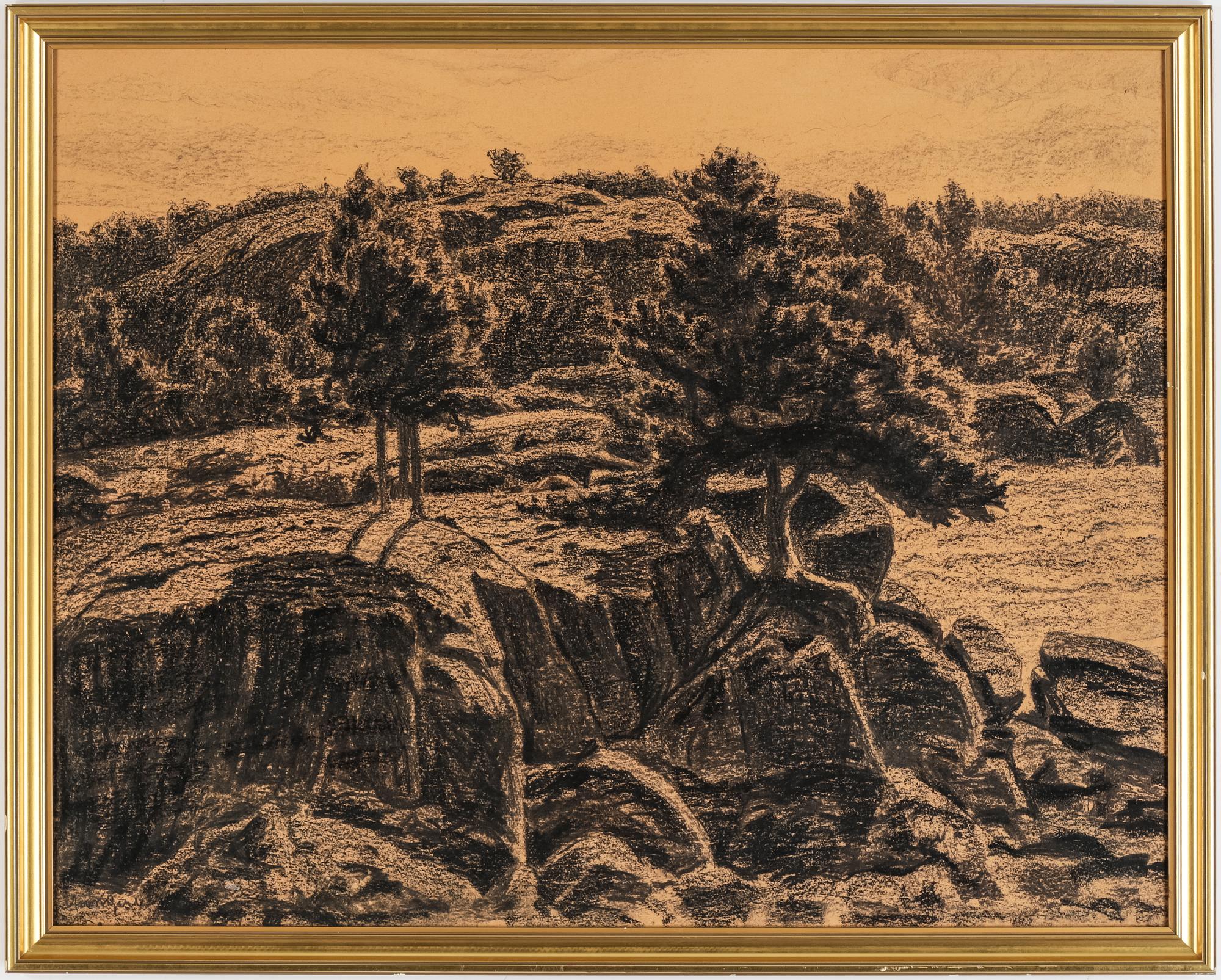 ANNA GARDELL-ERICSON, pastell, signerad.