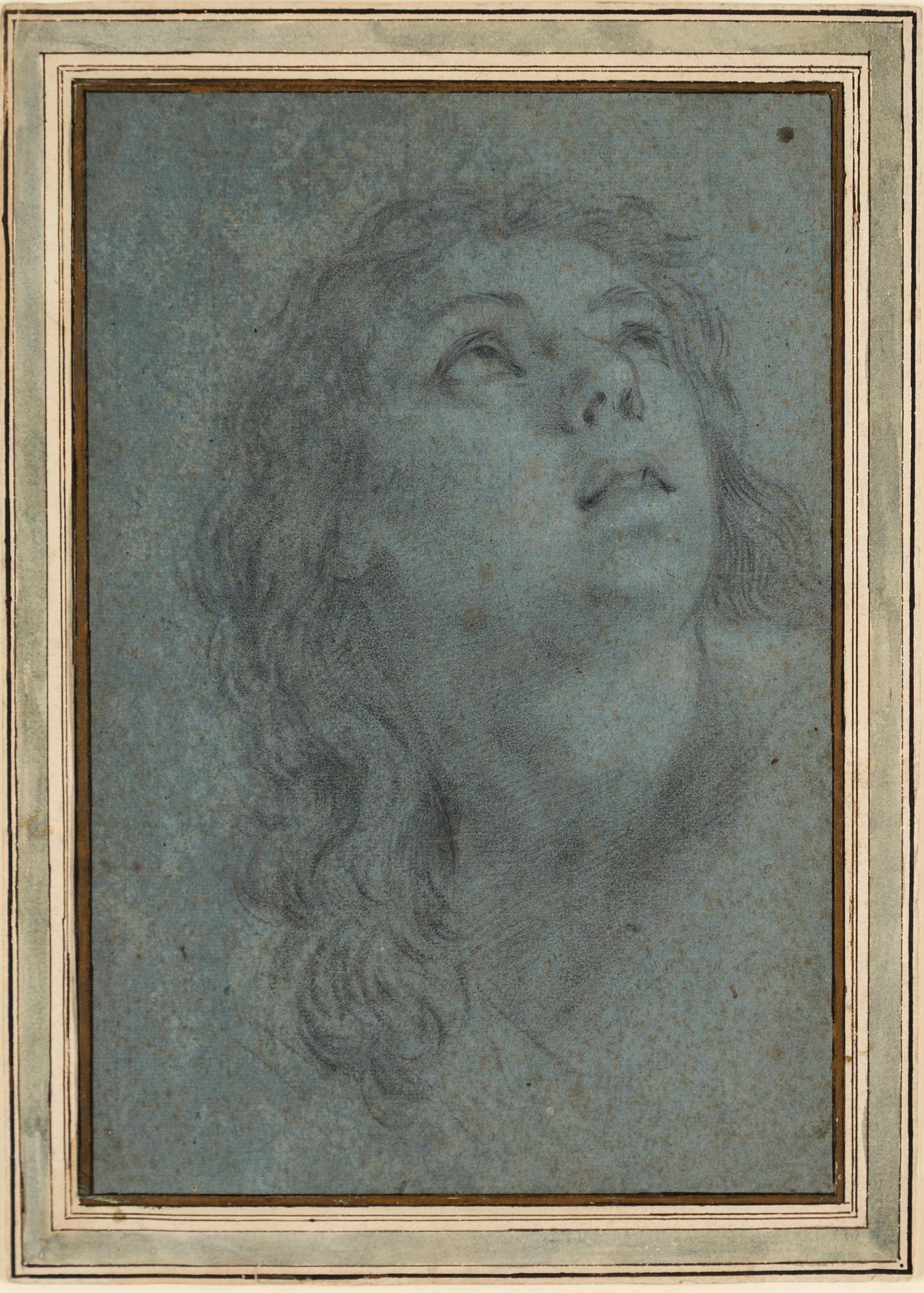 ITALIENSK KONSTNÄR, 1600-tal, teckning i svart krita.