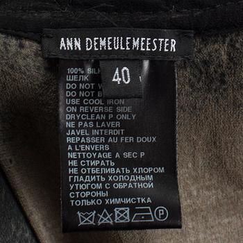 ANN DEMEULEMEESTER, blus, storlek 40.