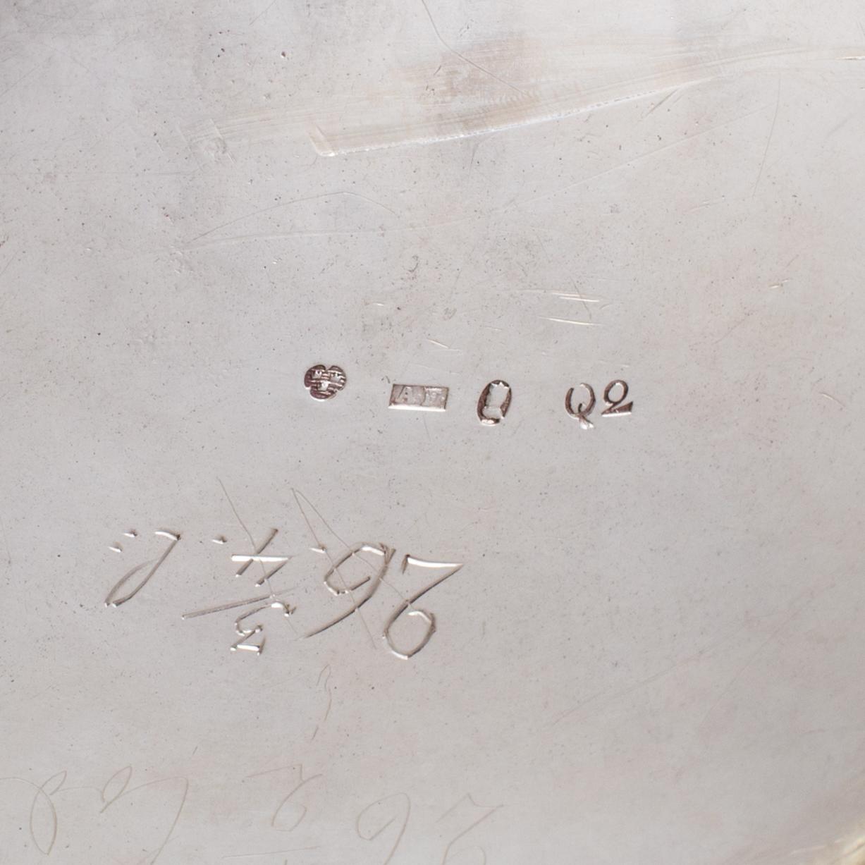 A Swedish 18th century parcel-gilt butter-box, mark of Arvid Floberg, Stockholm 1798.