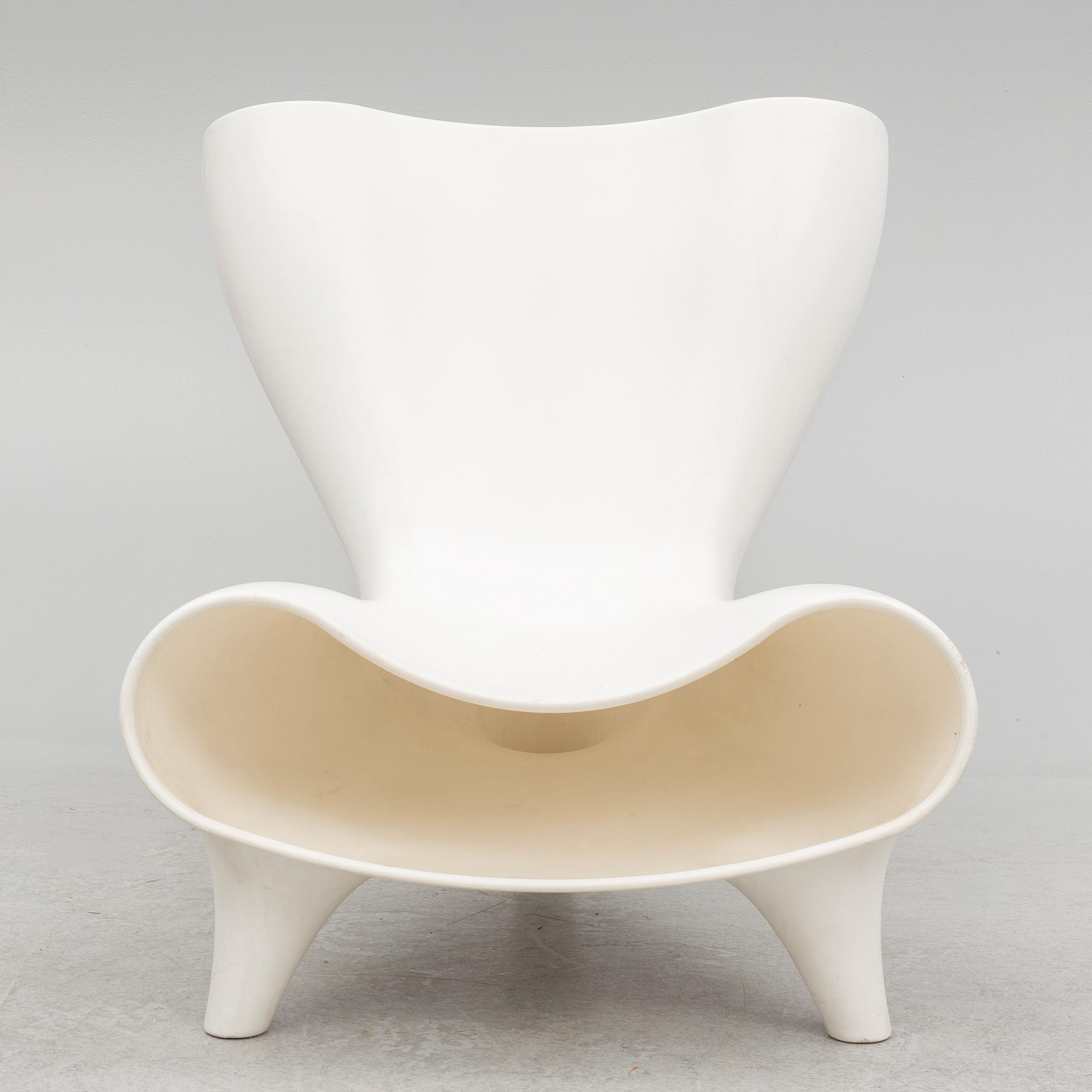 Marc Newson, an 'Orgone' lounge chair, Cappellini, Italy, after 1993.