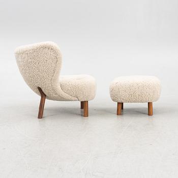 Viggo Boesen, a 'Little Petra' armchair and a foot stool, &Tradition, Denmark.