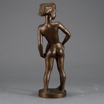 SIGGE BERGGREN, skulptur, brons, signerad.