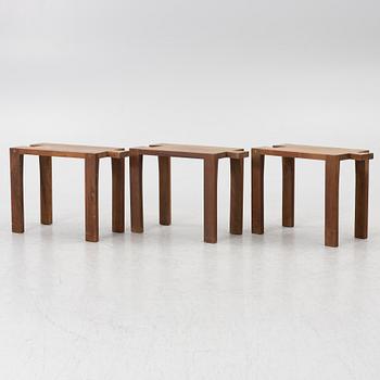 Thomas Sandell, three "Bröllopspallen" stools, Asplund, 21st century.