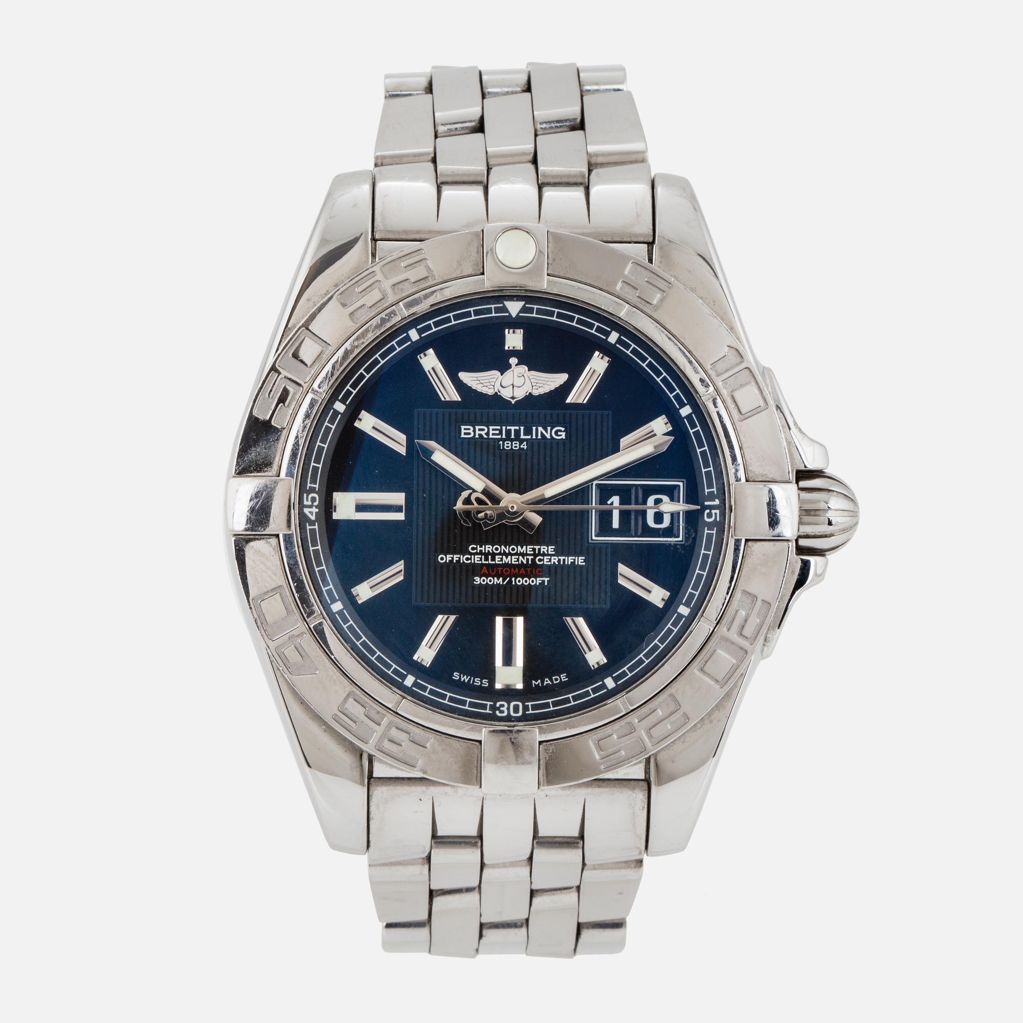 BREITLING Galactic 41 Chronometre 300M 1000 FT wristwatch 41 mm. Bukowskis
