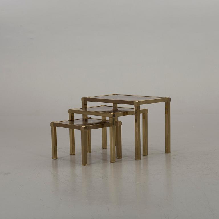 A NEST OF 3 TABLES, end of 20th century.
