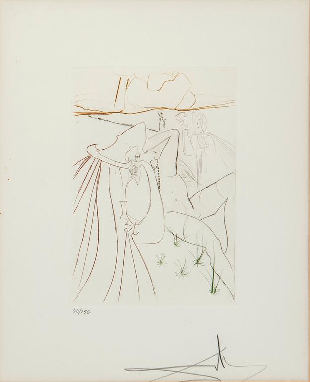 Salvador Dalí, "La ressuscitee" from "Le Décameron".
