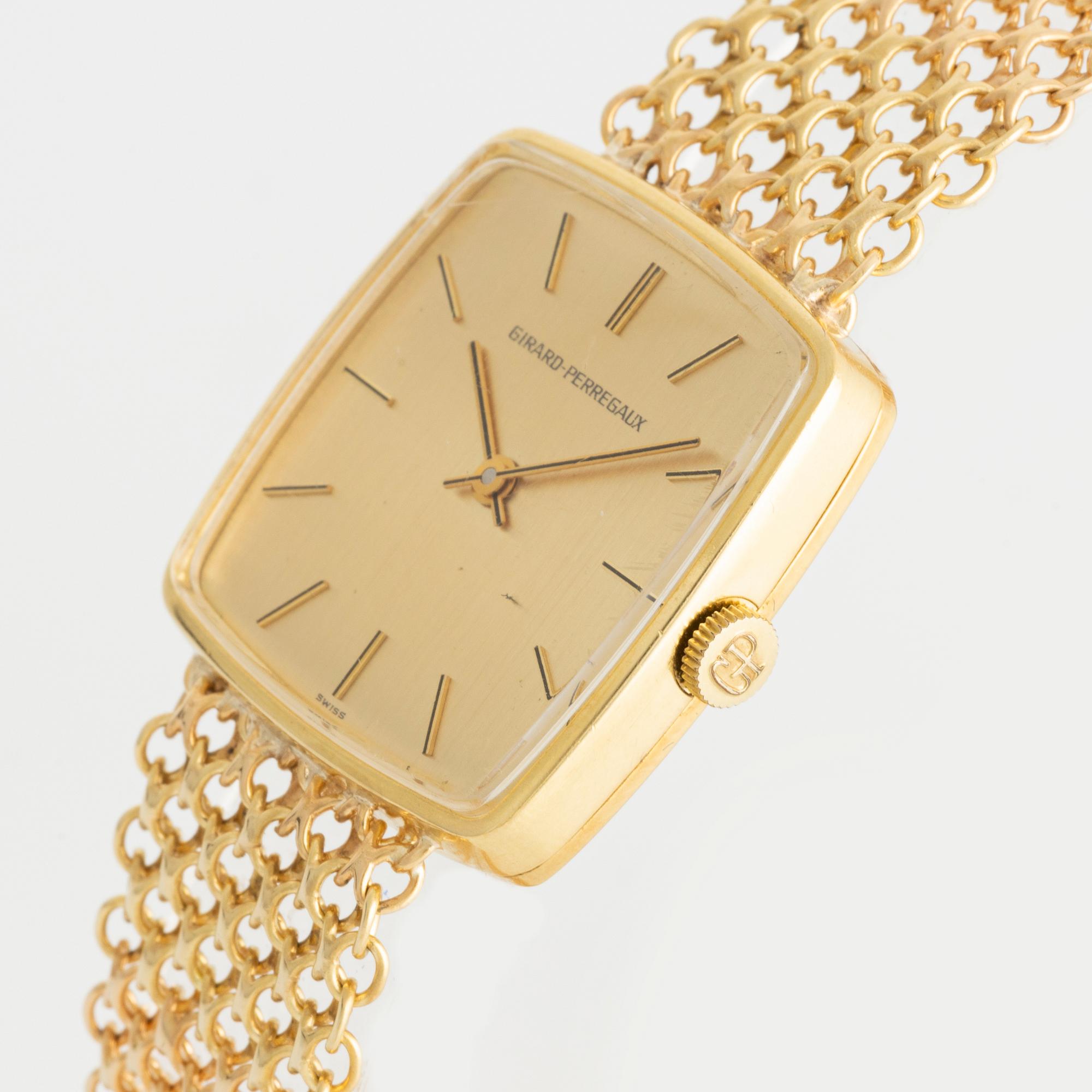 Girard Perregaux, 18K gold, wristwatch, 27 mm.
