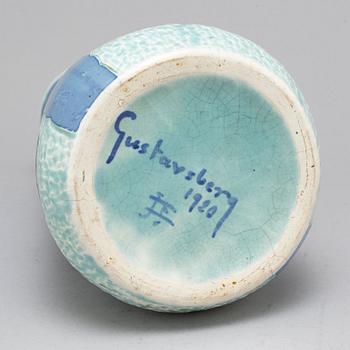 JOSEF EKBERG,a stoneware vase, sgarfitto, Gustafsberg 1920.