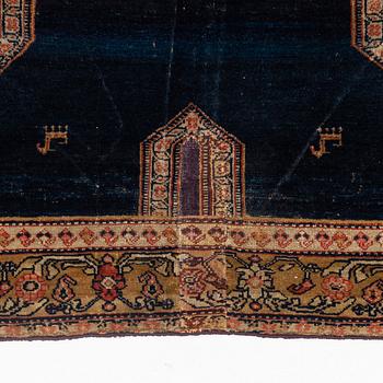 A Senneh saddle cover, North West Persia, ca 80 ,5 x 92,5  cm.