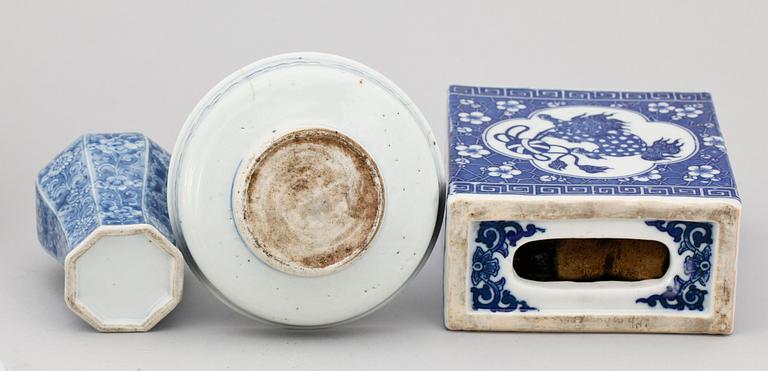 PARTI PORSLIN, 10 delar, Kina, 1700-1900-tal.