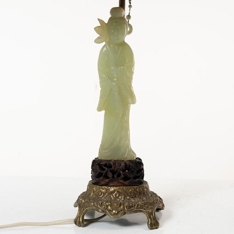 A set of three sculptures/table lamps, China, 20th century.