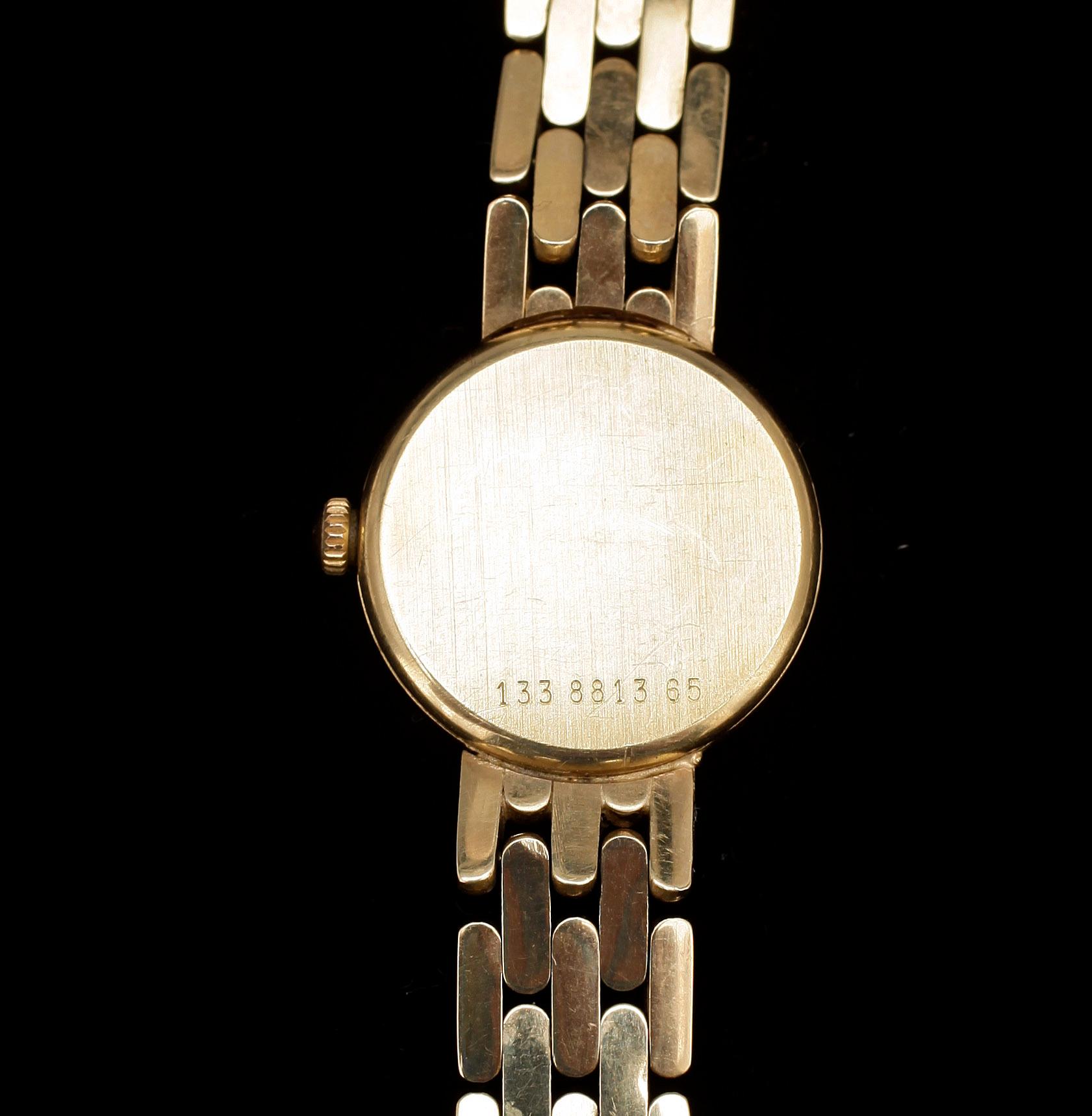 ARMBANDSUR, med integrerad länk 14k guld, Certina. Länk Gunnar Carlander, Stockholm, 1960/70-tal. Tot vikt 28,2g.