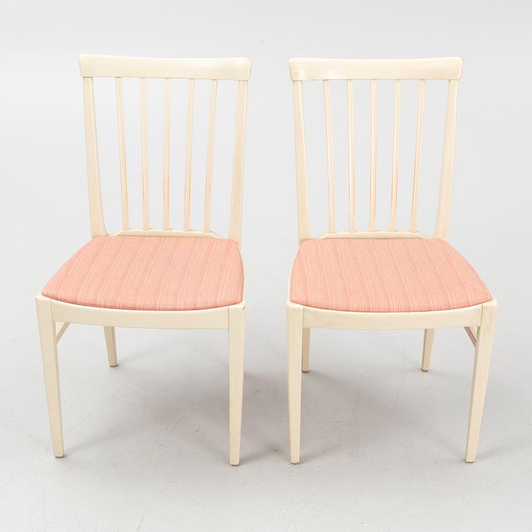 Carl Malmsten, a seven-piece 'Herrgården' dining suite, Bodafors, 1960.