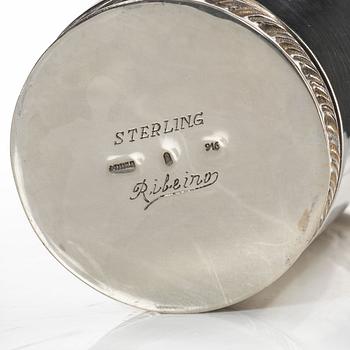 A silver beaker, mark Titulo and 916, Portugal 20th century.