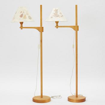 Carl Malmsten, a pair of 'Staken' floor lamps.