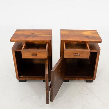 Bedside Tables, a Pair, Art Deco, First Half of the 20th Century.