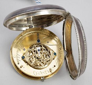 FICKUR, silver, Jacob Kock (verksam ca1762-1803), Stockholm, nr 2905.