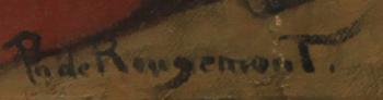 PHILIPPE DE ROUGEMONT, olja på duk, sign.