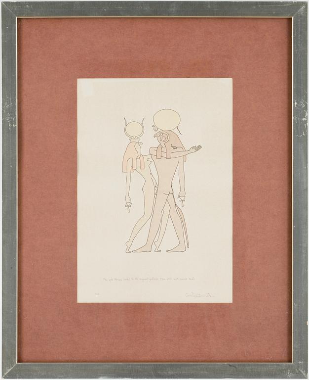 OSCAR REUTERSVÄRD, akvareller 2 st. Sign.