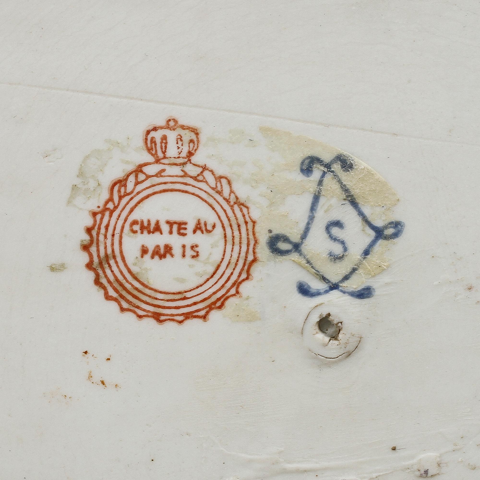 FAT, porslin, Sevres-liknande märke, 1900-tal.