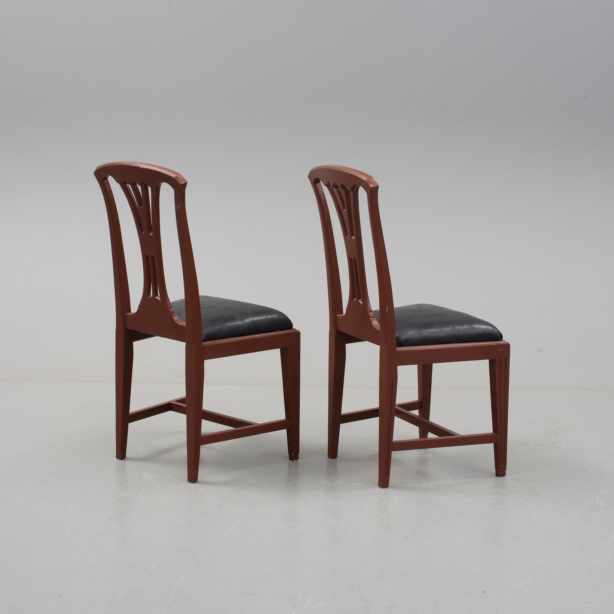 STOLAR, 8 st. Gustaviansk stil, "Fresta" Ikeas 1700-talsserie.