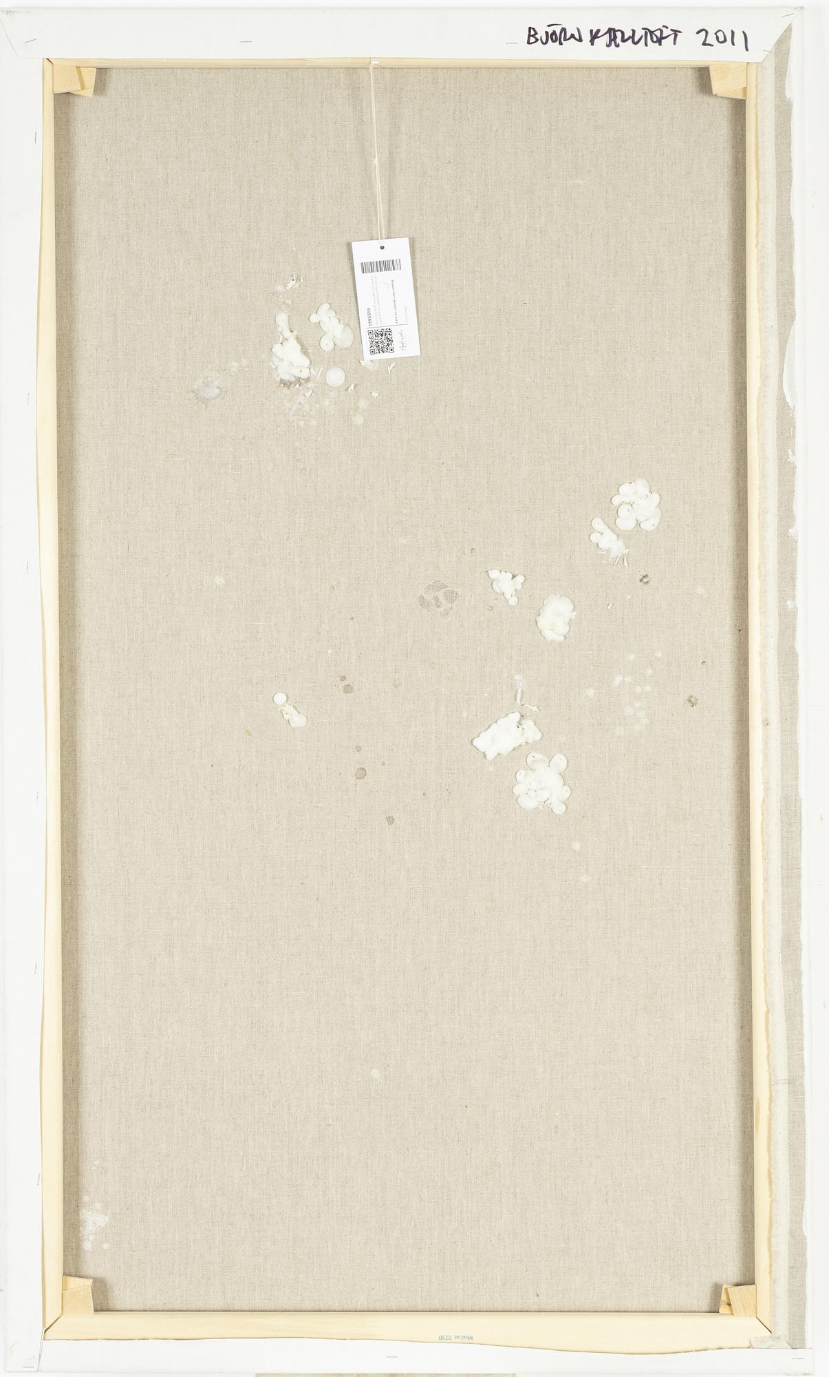 Björn Kjelltoft, mixed media on canvas, signed and dated 2011 verso.