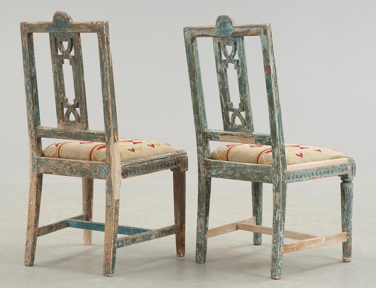 STOLAR, ett par, gustavianska, Västsverige, 1700-tal.