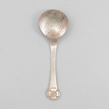 A silver spoon, probably Norway  17th-18th century.