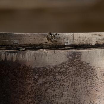 Dosa, guld, samt dosor, 4 st, silver. 1800-1900-tal.