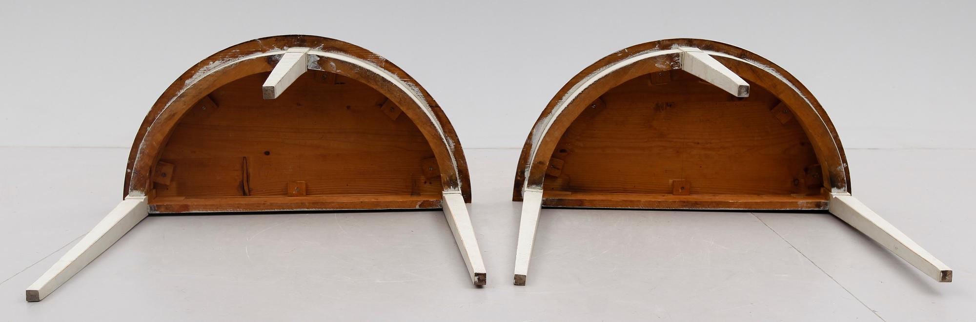 VÄGGBORD, 1 par, 1800-tal.