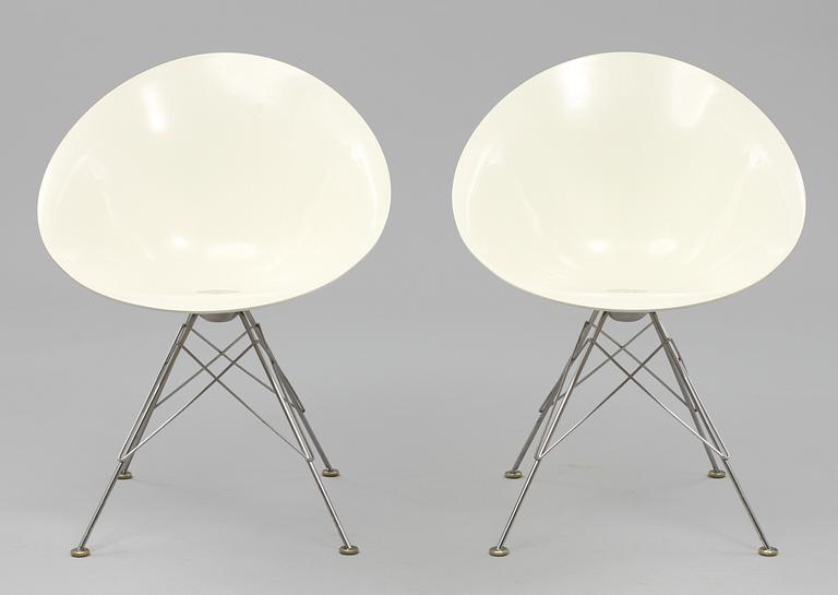 STOLAR, ett par, "Eros", Philippe Starck för Kartell, Italien, 1900/2000-tal.